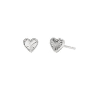 Mabina Orecchini a lobo in argento con cuore 563979